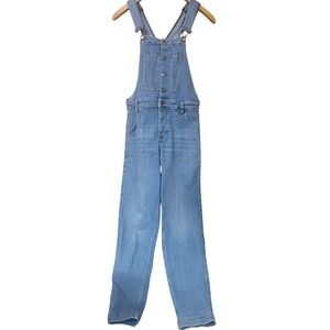 Fat Face Hastings Dungaree Light Wash‎ Eco Denim Overalls Blue Womens US 4S